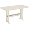 POLYWOOD Nautical Trestle 38" X 73" Sand Bar Height Table