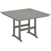 POLYWOOD Farmhouse Trestle 59" Slate Grey Bar Height Table