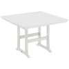 POLYWOOD Nautical Trestle 59" White Bar Height Table