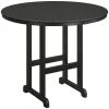 POLYWOOD 48" Black Round Bar Height Table