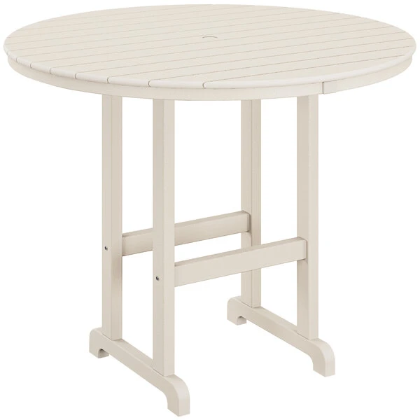 POLYWOOD 48" Sand Round Bar Height Table 1 POLYWOOD 48" Sand Round Bar Height Table