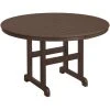 POLYWOOD 48" Mahogany Round Dining Height Table