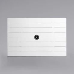 Lancaster Table & Seating 32" X 48" White Powder-Coated Aluminum Dining Height Outdoor Table With Umbrella Hole And 4 Arm Chairs -Zown Shop 2200008