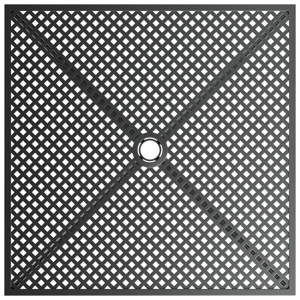 Lancaster Table & Seating Harbor Black 30" Square Outdoor Standard Height Table With Modern Legs 3 Lancaster Table & Seating Harbor Black 30" Square Outdoor Standard Height Table With Modern Legs - Image 3