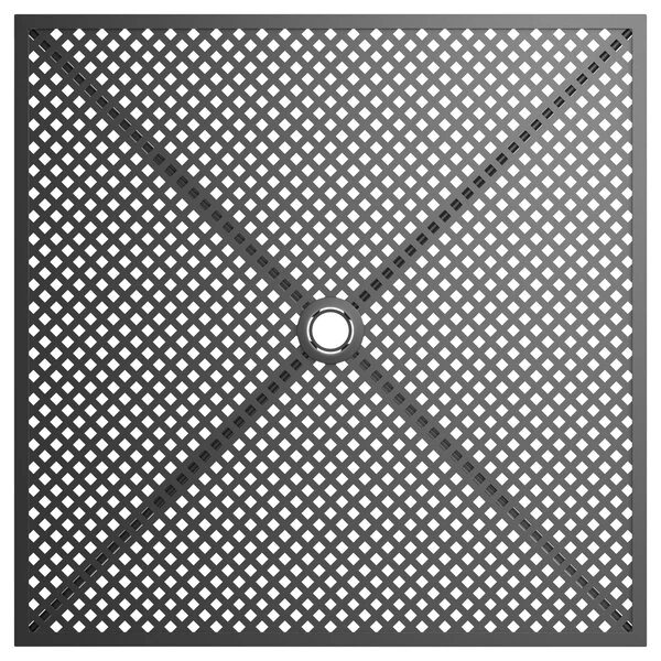 Lancaster Table & Seating Harbor Black 36" Square Outdoor Standard Height Table With Modern Legs And 4 Side Chairs 4 Lancaster Table & Seating Harbor Black 36" Square Outdoor Standard Height Table With Modern Legs And 4 Side Chairs - Image 4