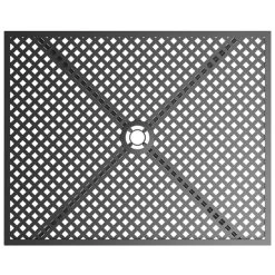 Lancaster Table & Seating Harbor Black 24" X 30" Rectangular Outdoor Standard Height Table With Ornate Legs And 2 Side Chairs -Zown Shop 2206538