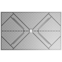 Lancaster Table & Seating Harbor Gray 30" X 48" Rectangular Outdoor Standard Height Table With Modern Legs -Zown Shop 2208385