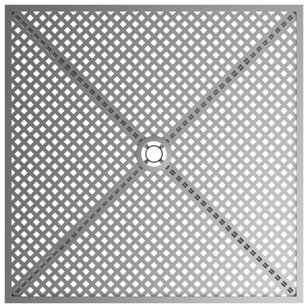 Lancaster Table & Seating Harbor Gray 30" Square Outdoor Standard Height Table With Ornate Legs 3 Lancaster Table & Seating Harbor Gray 30" Square Outdoor Standard Height Table With Ornate Legs - Image 3