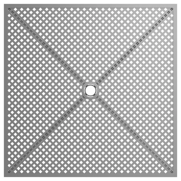 Lancaster Table & Seating Harbor Gray 36" Square Outdoor Standard Height Table With Modern Legs 3 Lancaster Table & Seating Harbor Gray 36" Square Outdoor Standard Height Table With Modern Legs - Image 3