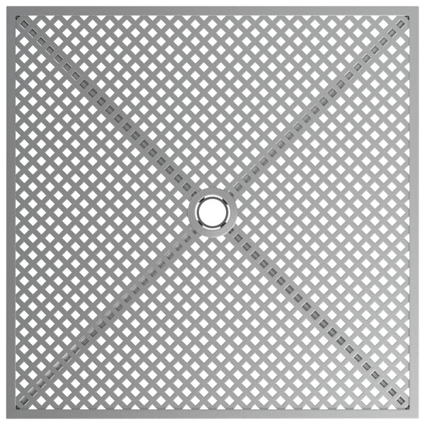 Lancaster Table & Seating Harbor Gray 30" Square Outdoor Standard Height Table With Modern Legs And 2 Arm Chairs 4 Lancaster Table & Seating Harbor Gray 30" Square Outdoor Standard Height Table With Modern Legs And 2 Arm Chairs - Image 4