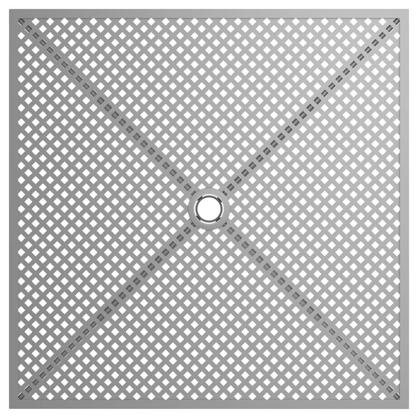 Lancaster Table & Seating Harbor Gray 36" Square Outdoor Standard Height Table With Modern Legs And 4 Side Chairs 4 Lancaster Table & Seating Harbor Gray 36" Square Outdoor Standard Height Table With Modern Legs And 4 Side Chairs - Image 4