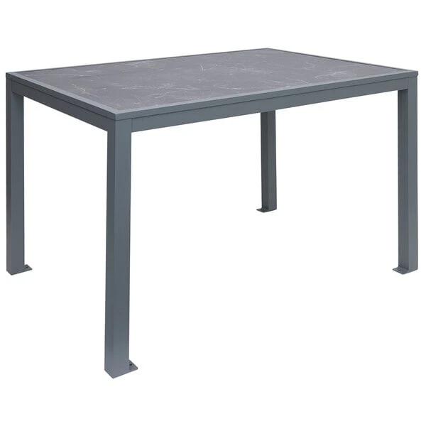 BFM Seating Surf 36" X 72" Soft Gray Aluminum Bolt-Down Pietro Top Standard Height Table 1 BFM Seating Surf 36" X 72" Soft Gray Aluminum Bolt-Down Pietro Top Standard Height Table