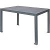 BFM Seating Surf 32" X 48" Soft Gray Aluminum Bolt-Down Pietro Top Standard Height Table