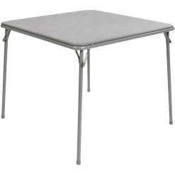 Flash Furniture 33 1/2" Square Gray Folding Card Table