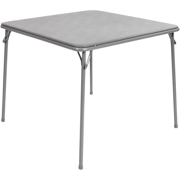 Flash Furniture 33 1/2" Square Gray Folding Card Table 1 Flash Furniture 33 1/2" Square Gray Folding Card Table