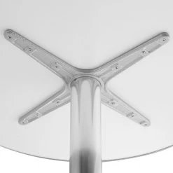 Lancaster Table & Seating 27" Chrome Powder-Coated Round Steel Table 7 Lancaster Table & Seating 27" Chrome Powder-Coated Round Steel Table -Zown Shop 2234119