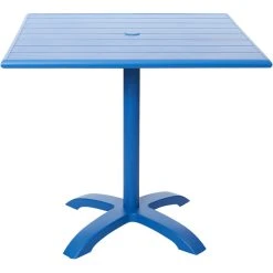 BFM Seating Beachcomber-Bali 24" X 32" Berry Powder Coated Aluminum Dining Height Outdoor / Indoor Table