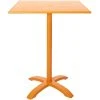 BFM Seating Bali-Beachcomber 32" Square Citrus Powder Coated Aluminum Bar Height Outdoor / Indoor Table