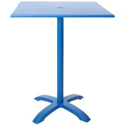 BFM Seating Beachcomber-Bali 24" X 32" Berry Powder Coated Aluminum Bar Height Outdoor / Indoor Table