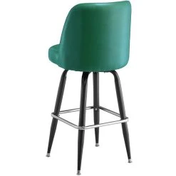 Lancaster Table & Seating Green Barstool With 18.5" Wide Bucket Seat -Zown Shop 2241093