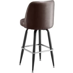 Lancaster Table & Seating Dark Brown Barstool With 18.5" Wide Bucket Seat 5 Lancaster Table & Seating Dark Brown Barstool With 18.5" Wide Bucket Seat -Zown Shop 2250816