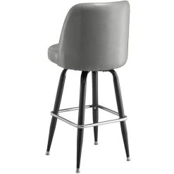 Lancaster Table & Seating Gray Barstool With 18.5" Wide Bucket Seat 5 Lancaster Table & Seating Gray Barstool With 18.5" Wide Bucket Seat -Zown Shop 2250825