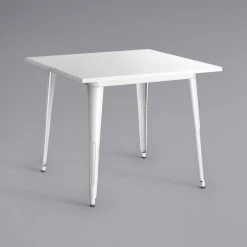 LT&S Alloy Series Lancaster Table & Seating Alloy Series 24" X 24" White Dining Height Outdoor Table With 2 Arm Chairs 7 LT&S Alloy Series Lancaster Table & Seating Alloy Series 24" X 24" White Dining Height Outdoor Table With 2 Arm Chairs -Zown Shop 2253698