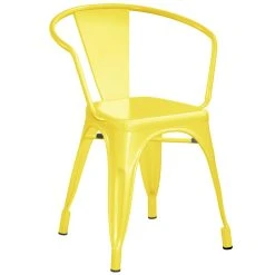 LT&S Alloy Series Lancaster Table & Seating Alloy Series 63" X 32" Yellow Dining Height Outdoor Table With 6 Arm Chairs -Zown Shop 2253765