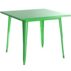 LT&S Alloy Series Lancaster Table & Seating Alloy Series 36" X 36" Green Dining Height Outdoor Table With 4 Arm Chairs -Zown Shop 2253776