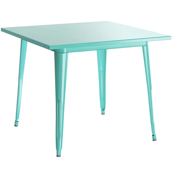 LT&S Alloy Series Lancaster Table & Seating Alloy Series 36" X 36" Seafoam Dining Height Outdoor Table With 4 Arm Chairs 3 LT&S Alloy Series Lancaster Table & Seating Alloy Series 36" X 36" Seafoam Dining Height Outdoor Table With 4 Arm Chairs - Image 3