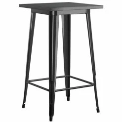 LT&S Alloy Series Lancaster Table & Seating Alloy Series 24" X 24" Black Outdoor Bar Height Table With 2 Metal Cafe Bar Stools 7 LT&S Alloy Series Lancaster Table & Seating Alloy Series 24" X 24" Black Outdoor Bar Height Table With 2 Metal Cafe Bar Stools -Zown Shop 2253791