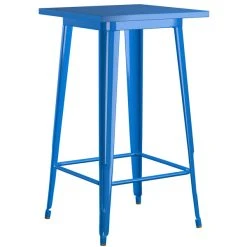 LT&S Alloy Series Lancaster Table & Seating Alloy Series 24" X 24" Blue Outdoor Bar Height Table With 2 Metal Cafe Bar Stools 7 LT&S Alloy Series Lancaster Table & Seating Alloy Series 24" X 24" Blue Outdoor Bar Height Table With 2 Metal Cafe Bar Stools -Zown Shop 2253793