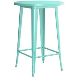 LT&S Alloy Series Lancaster Table & Seating Alloy Series 30" Round Seafoam Outdoor Bar Height Table With 4 Metal Cafe Bar Stools 7 LT&S Alloy Series Lancaster Table & Seating Alloy Series 30" Round Seafoam Outdoor Bar Height Table With 4 Metal Cafe Bar Stools -Zown Shop 2253825