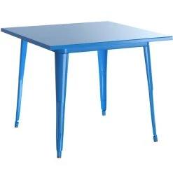 LT&S Alloy Series Lancaster Table & Seating Alloy Series 24" X 24" Blue Dining Height Outdoor Table With 2 Industrial Cafe Chairs 7 LT&S Alloy Series Lancaster Table & Seating Alloy Series 24" X 24" Blue Dining Height Outdoor Table With 2 Industrial Cafe Chairs -Zown Shop 2253860