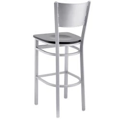 BFM Seating Axel Silver Mist Steel Bar Height Chair With Black Wood Seat 5 BFM Seating Axel Silver Mist Steel Bar Height Chair With Black Wood Seat -Zown Shop 2265222
