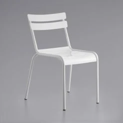 Lancaster Table & Seating 24" X 32" White Powder-Coated Aluminum Dining Height Outdoor Table With Umbrella Hole And 2 Side Chairs 7 Lancaster Table & Seating 24" X 32" White Powder-Coated Aluminum Dining Height Outdoor Table With Umbrella Hole And 2 Side Chairs -Zown Shop 2276674