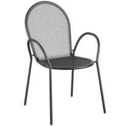 Lancaster Table & Seating Harbor Black 36" Square Outdoor Standard Height Table With Ornate Legs And 4 Arm Chairs 6 Lancaster Table & Seating Harbor Black 36" Square Outdoor Standard Height Table With Ornate Legs And 4 Arm Chairs -Zown Shop 2282152