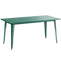 LT&S Alloy Series Lancaster Table & Seating Alloy Series 63" X 32" Emerald Dining Height Outdoor Table With 6 Industrial Cafe Chairs 7 LT&S Alloy Series Lancaster Table & Seating Alloy Series 63" X 32" Emerald Dining Height Outdoor Table With 6 Industrial Cafe Chairs -Zown Shop 2287090