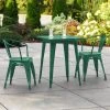 LT&S Alloy Series Lancaster Table & Seating Alloy Series 24" X 24" Emerald Dining Height Outdoor Table With 2 Arm Chairs