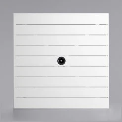 Lancaster Table & Seating 36" X 36" White Powder-Coated Aluminum Dining Height Outdoor Table With Umbrella Hole And 4 Side Chairs -Zown Shop 2289334