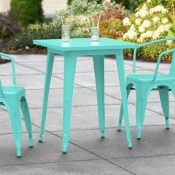 LT&S Alloy Series Lancaster Table & Seating Alloy Series 24" X 24" Seafoam Dining Height Outdoor Table