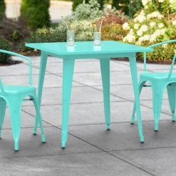 LT&S Alloy Series Lancaster Table & Seating Alloy Series 32" X 32" Seafoam Dining Height Outdoor Table