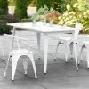 LT&S Alloy Series Lancaster Table & Seating Alloy Series 63" X 32" White Dining Height Outdoor Table