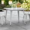 LT&S Alloy Series Lancaster Table & Seating Alloy Series 36" X 36" Silver Dining Height Outdoor Table