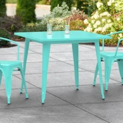 LT&S Alloy Series Lancaster Table & Seating Alloy Series 36" X 36" Seafoam Dining Height Outdoor Table