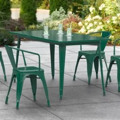 LT&S Alloy Series Lancaster Table & Seating Alloy Series 63" X 32" Emerald Dining Height Outdoor Table