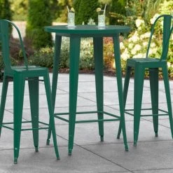 LT&S Alloy Series Lancaster Table & Seating Alloy Series 30" Round Emerald Outdoor Bar Height Table
