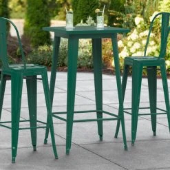 LT&S Alloy Series Lancaster Table & Seating Alloy Series 24" X 24" Emerald Outdoor Bar Height Table