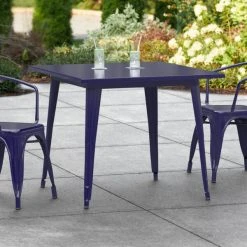 LT&S Alloy Series Lancaster Table & Seating Alloy Series 36" X 36" Navy Dining Height Outdoor Table
