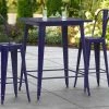 LT&S Alloy Series Lancaster Table & Seating Alloy Series 32" X 32" Navy Outdoor Bar Height Table